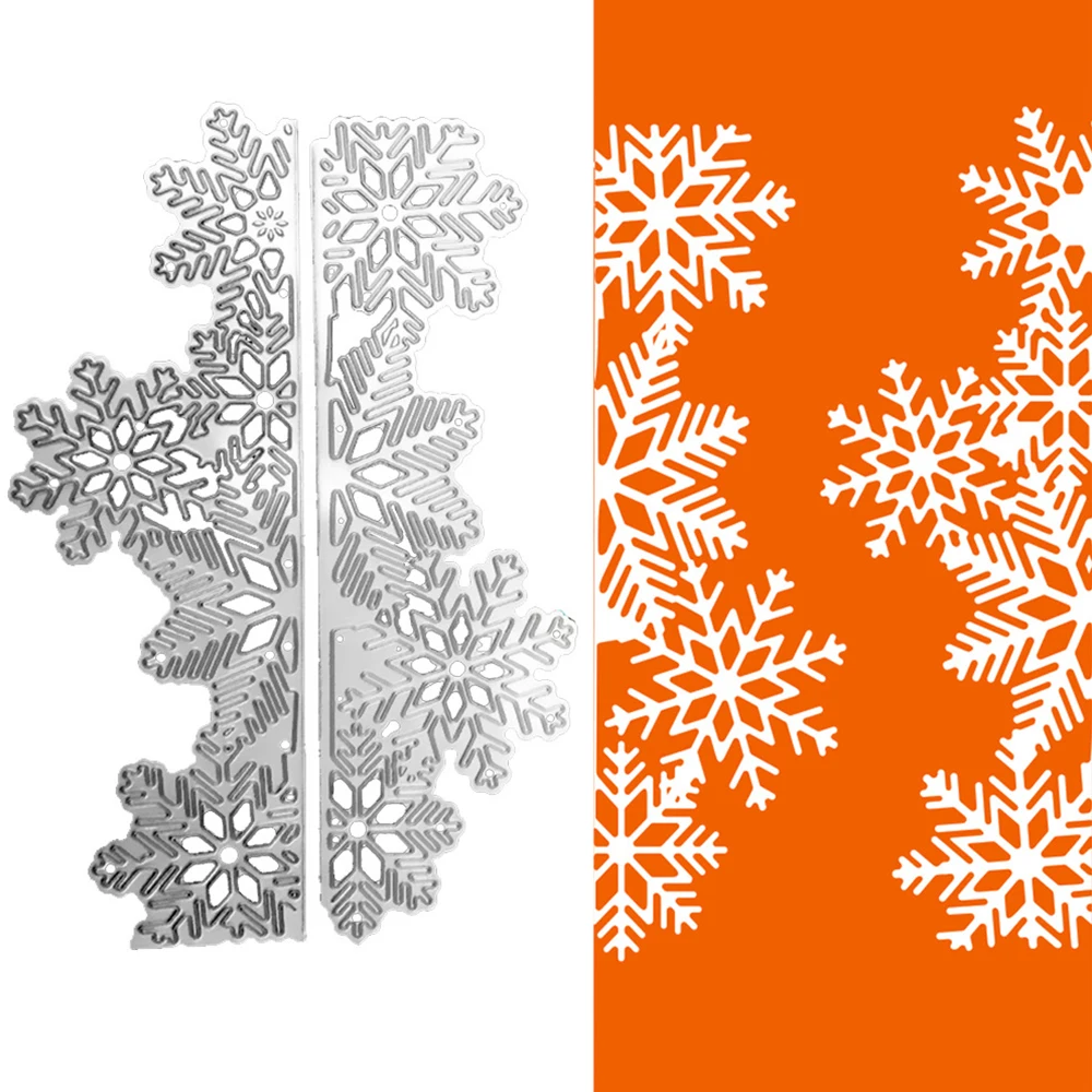 HamyHo Snowflake Border Template Metal Steel Cutting Dies Stencil For DIY Scrapbooking Paper/photo Card Embossing Dies
HamyHo Snowflake Border Template Metal Steel Cutting Dies Stencil For DIY Scrapbooking Paper/photo Card Embossing Dies