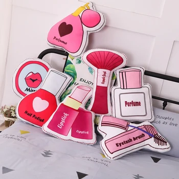 New Girls Cosmetics Series Cushion Make Up Lipstick Perfume Nail Polish Stuffed Plush Cushion Soft Pillow For Girls
New Girls Cosmetics Series Cushion Make Up Lipstick Perfume Nail Polish Stuffed Plush Cushion Soft Pillow For Girls