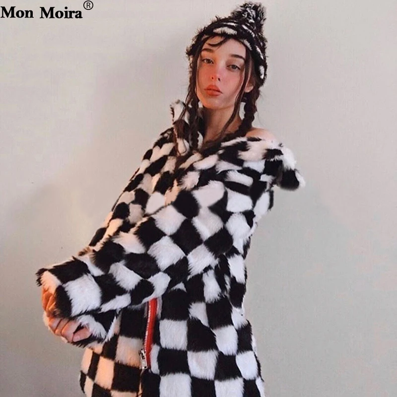 Winter Oversized Thick Warm Faux Fur Coats Women High Street Brand Zipper Plaid Fur Coats And Jackets Ladies Faux Fur cwf0160-5
Winter Oversized Thick Warm Faux Fur Coats Women High Street Brand Zipper Plaid Fur Coats And Jackets Ladies Faux Fur cwf0160-5