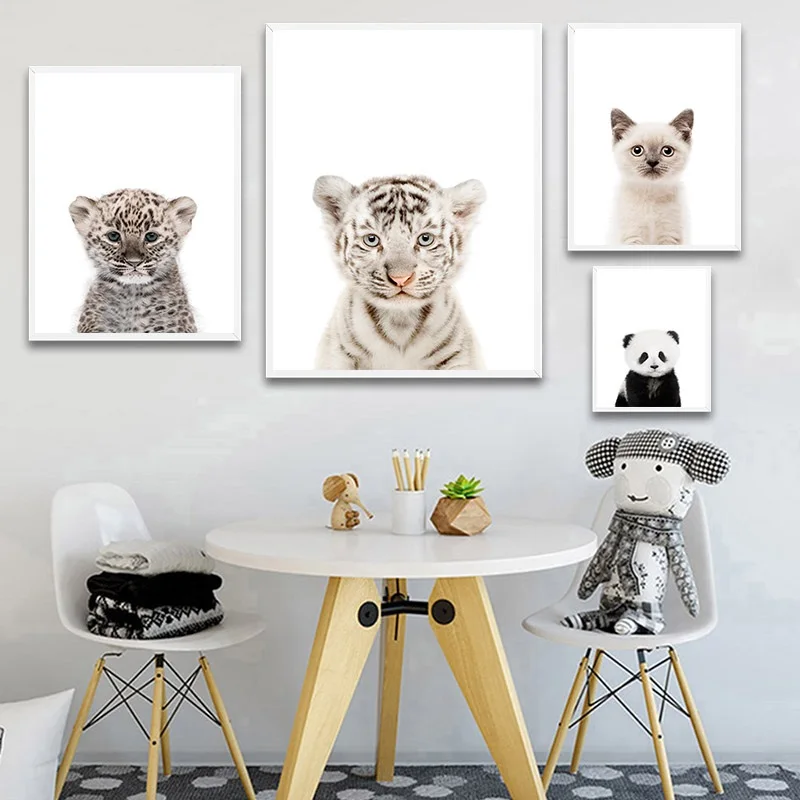 Poster Nordic Animal Cat Tiger Panda Wall Art Canvas Painting Posters and Prints Decorative Picture Kids Room Decorations
Poster Nordic Animal Cat Tiger Panda Wall Art Canvas Painting Posters and Prints Decorative Picture Kids Room Decorations