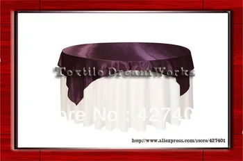 Hot Sale 54X54 " Square Dark Purple Satin Overlay For Tablecloth Tablecover / For Wedding
Hot Sale 54X54 " Square Dark Purple Satin Overlay For Tablecloth Tablecover / For Wedding