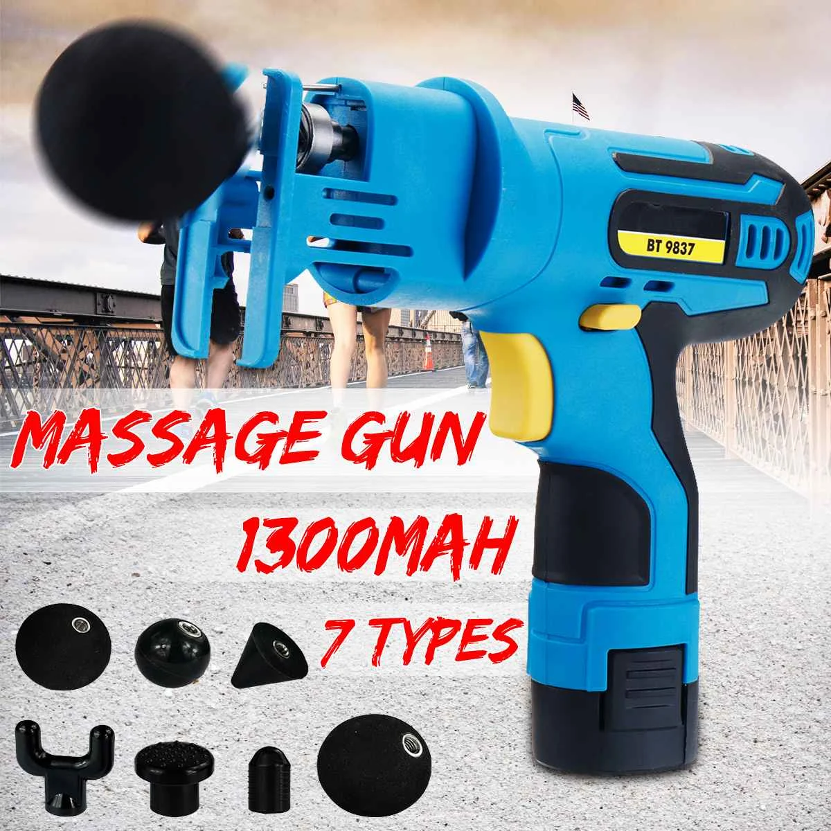 High Frequency Vibrating Massage Body Muscles Relaxing Electronic Therapy Body Massage Guns With 7 Heads Relief Pains 100V-240V
High Frequency Vibrating Massage Body Muscles Relaxing Electronic Therapy Body Massage Guns With 7 Heads Relief Pains 100V-240V