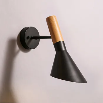 Swing Head Wall light Creative Wall Lamp Wooden Wall Sconce E27 Bedroom Lighting Black / White Bedside Reading Lamp
Swing Head Wall light Creative Wall Lamp Wooden Wall Sconce E27 Bedroom Lighting Black / White Bedside Reading Lamp