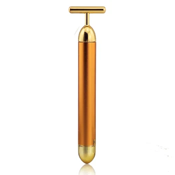 24k Gold Vibration Beauty Bar Facial Slimming Face Pulse Firming Facial Roller Massager Lift Skin Tightening Wrinkle Stick
24k Gold Vibration Beauty Bar Facial Slimming Face Pulse Firming Facial Roller Massager Lift Skin Tightening Wrinkle Stick