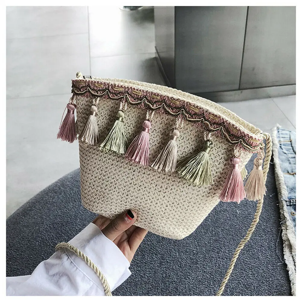 2019 Newest Hot Summer Women Fringed Ethnic Wind Woven Straw Weave Handbag Shoulder Messenger Bags Satchel Tote Purse Tassel Bag
2019 Newest Hot Summer Women Fringed Ethnic Wind Woven Straw Weave Handbag Shoulder Messenger Bags Satchel Tote Purse Tassel Bag