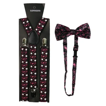 Winfox Vintage Star Print Women Men Suspenders Bowtie Set Suspenders Braces Bow Tie
Winfox Vintage Star Print Women Men Suspenders Bowtie Set Suspenders Braces Bow Tie