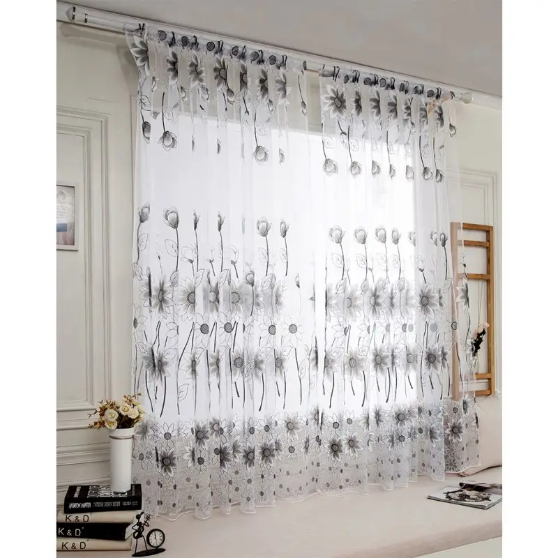 Printed Curtain Window Screening Balcony Finished Product Burnout Design Flower Tulle Curtain For Living Room Kitchen Curtains
Printed Curtain Window Screening Balcony Finished Product Burnout Design Flower Tulle Curtain For Living Room Kitchen Curtains