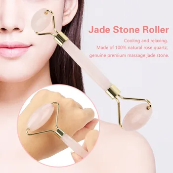 Natural Double Head Rose Quartz Jade Slimming Face Beauty Face Neck Massage Roller for Face Body Massage Facial Slimming Tools
Natural Double Head Rose Quartz Jade Slimming Face Beauty Face Neck Massage Roller for Face Body Massage Facial Slimming Tools