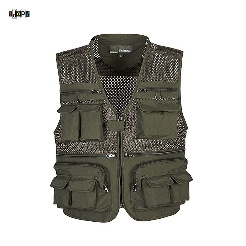 High Quality Mens Mesh Outdoors Vest With Multi Pockets Waistcoat Sleeveless Jacket For Men
High Quality Mens Mesh Outdoors Vest With Multi Pockets Waistcoat Sleeveless Jacket For Men