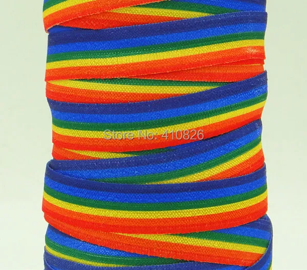 Q&N ribbon wholesale/OEM 5/8inch 141114003 Rainbow Style printed folded over elastic FOE 50yds/roll free shipping
Q&N ribbon wholesale/OEM 5/8inch 141114003 Rainbow Style printed folded over elastic FOE 50yds/roll free shipping