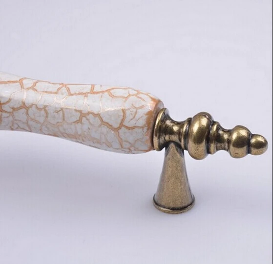 UNILOCKS 8Pcs European Ceramic Handle Garden Antique Cupboard Drawer UNILOCKS 8Pcs European ceramic handle garden antique cupboard drawer wardrobe doors modern handles antique bronze-in Cabinet Pulls from Home Improvement on ... - UNILOCKS 8Pcs European Ceramic Handle Garden Antique Cupboard Drawer