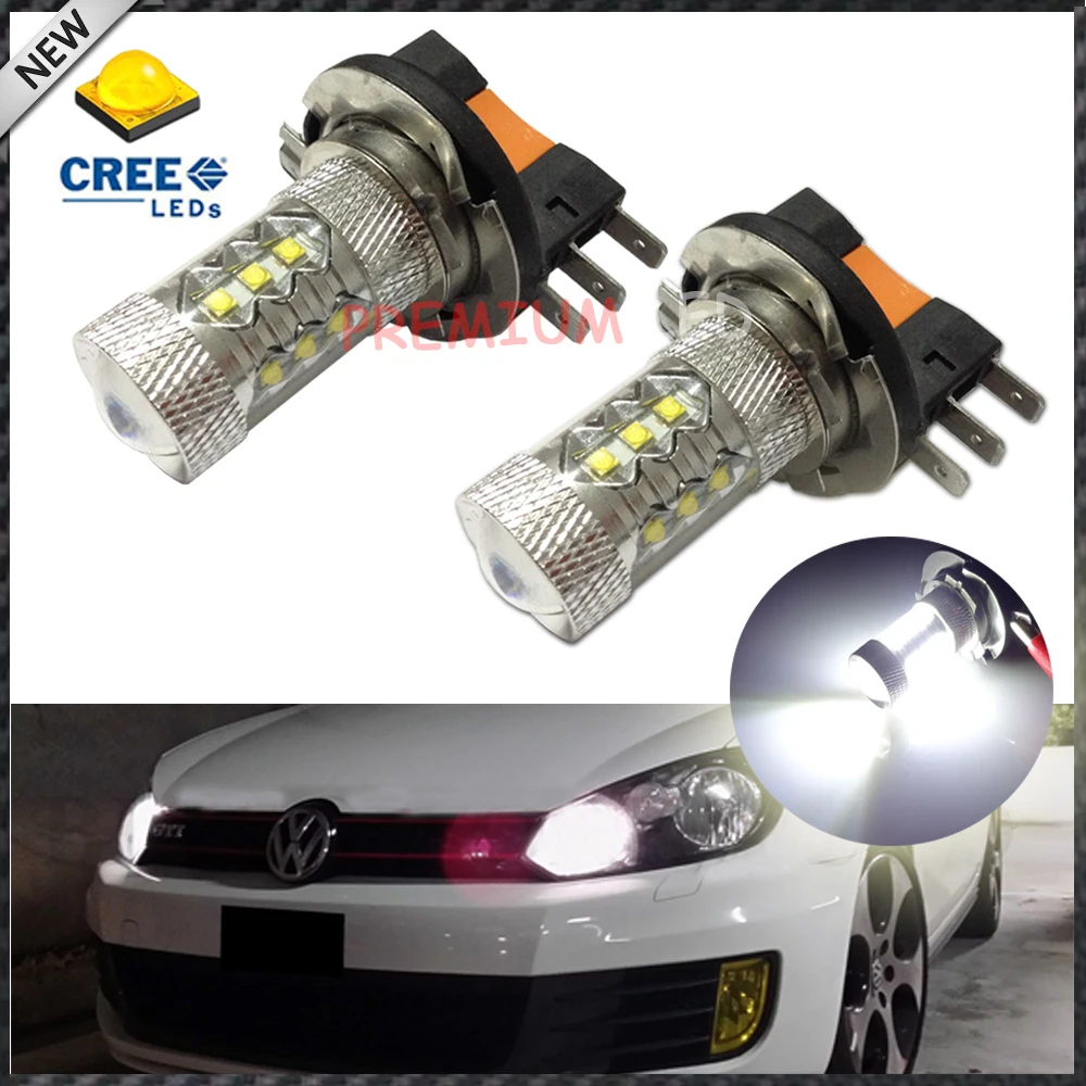 2pcs Xenon White 80W High Power H15 CREE LED Bulbs For Daytime Running Lights For Audi BMW Mercedes Volkswagen 2pcs Xenon White 80W High Power H15 CREE LED Bulbs For Daytime Running Lights For Audi BMW Mercedes Volkswagen<br><br>Aliexpress