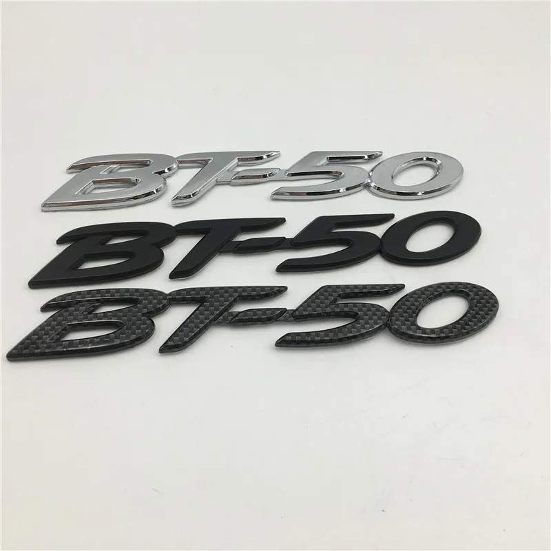 

Carbón negro/plata/negro para Mazda BT50 BT-50 emblema trasero del maletero insignia Logo pegatina accesorios del coche