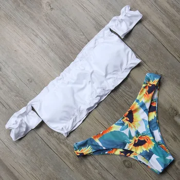 Sexy Off Shoulder Bikini Vintage Swimsuit Women's Swimming Suit 2018 Bandeau Swimwear Push Up Bikini Set Bathing Suit Beachwear
Sexy Off Shoulder Bikini Vintage Swimsuit Women's Swimming Suit 2018 Bandeau Swimwear Push Up Bikini Set Bathing Suit Beachwear