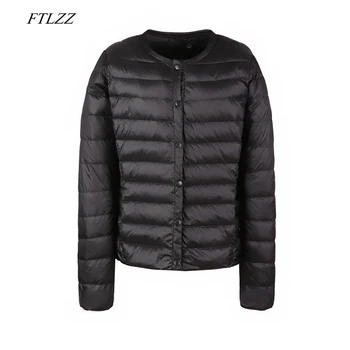FTLZZ Women Winter Ultra Light White Duck Down Short Jacket Coat Slim Single Breasted Down Coats Female Plus Size 3xl Warm Parka
FTLZZ Women Winter Ultra Light White Duck Down Short Jacket Coat Slim Single Breasted Down Coats Female Plus Size 3xl Warm Parka