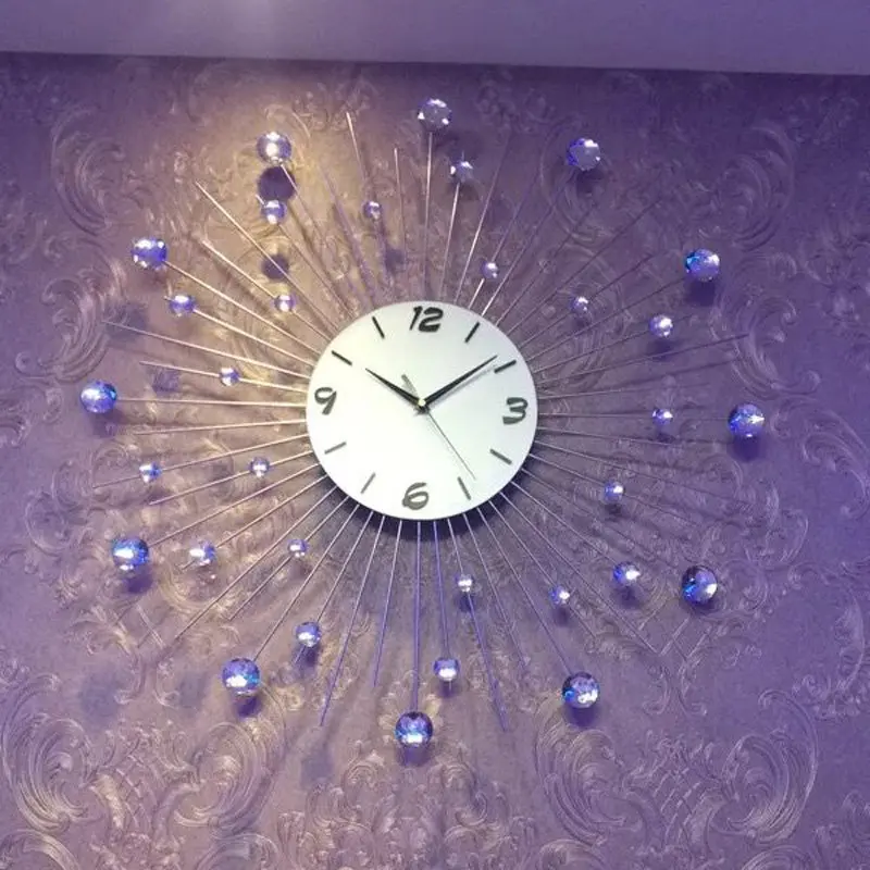 Simple Modern Crystal Luminous Mute Wall Clocks Decoration Crafts Hotel Home Livingroom Bedroom Wall Sticker Mural Ornaments Art
Simple Modern Crystal Luminous Mute Wall Clocks Decoration Crafts Hotel Home Livingroom Bedroom Wall Sticker Mural Ornaments Art