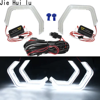 Car Angel Eye Light Daytime Running Lights DRL 3030 LED Halo Ring for BMW 3 Series M3 M4 F80 F82 F30 2012-2018 F35 F31 F32 F34