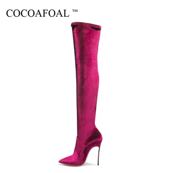 COCOAFOAL Women's Over The Knee Boots Sexy Winter Woman High Heel Shoes Plus Size 33 43 Black Fashion Sexy Thigh High Boots 2018
COCOAFOAL Women's Over The Knee Boots Sexy Winter Woman High Heel Shoes Plus Size 33 43 Black Fashion Sexy Thigh High Boots 2018