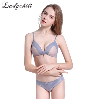 Ladychili Wome Intimate New Style Sexy Padded Super Push Up Bra and See Through Panties Wireless Mesh Bra and Underwear Set N373
Ladychili Wome Intimate New Style Sexy Padded Super Push Up Bra and See Through Panties Wireless Mesh Bra and Underwear Set N373
