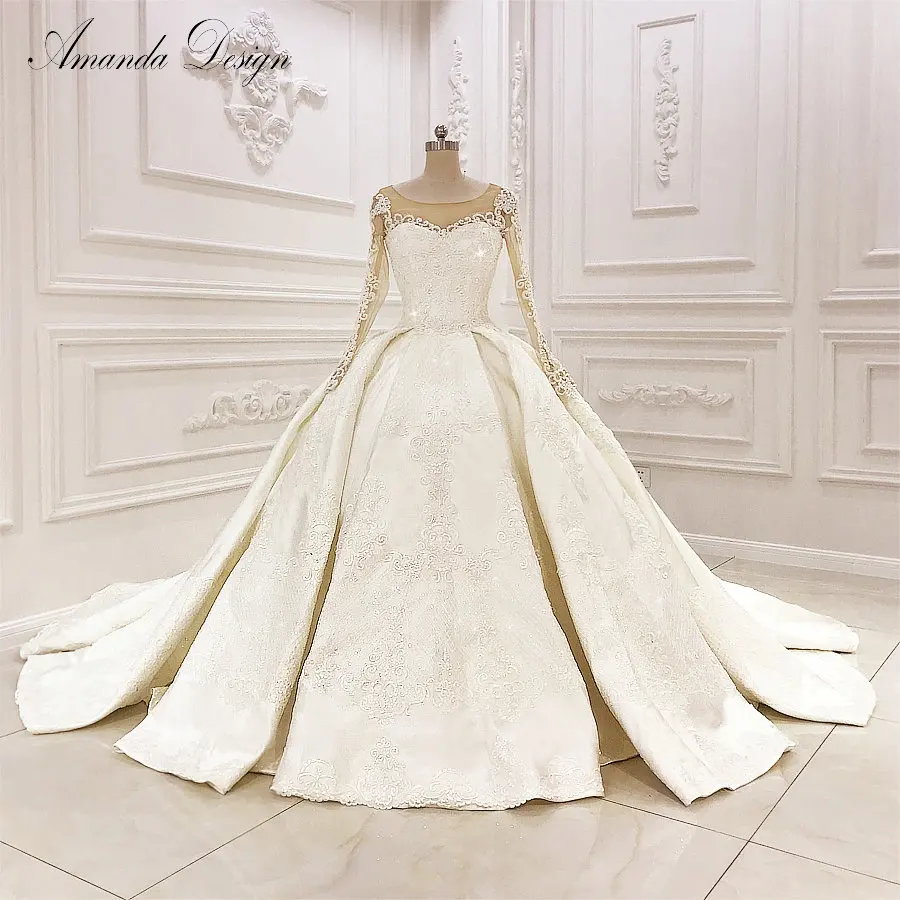 vestido de noiva princesa Lace Applique Crystal Empire Long Train Wedding Dress
vestido de noiva princesa Lace Applique Crystal Empire Long Train Wedding Dress