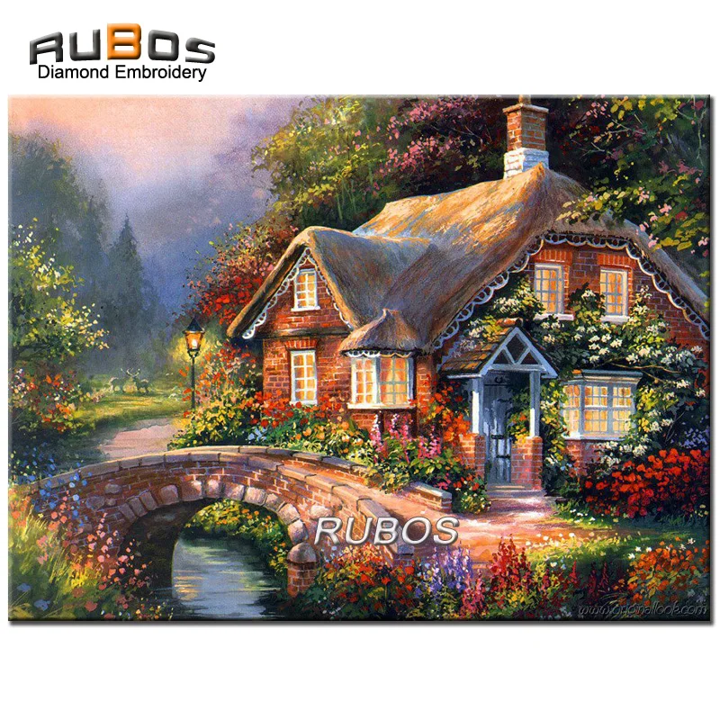 RUBOS 5D DIY Diamond Painting Cross Stitch Bridge Scenery House Full Package Diamond Embroidery Rhinestone Pattern 3D Needlework
RUBOS 5D DIY Diamond Painting Cross Stitch Bridge Scenery House Full Package Diamond Embroidery Rhinestone Pattern 3D Needlework