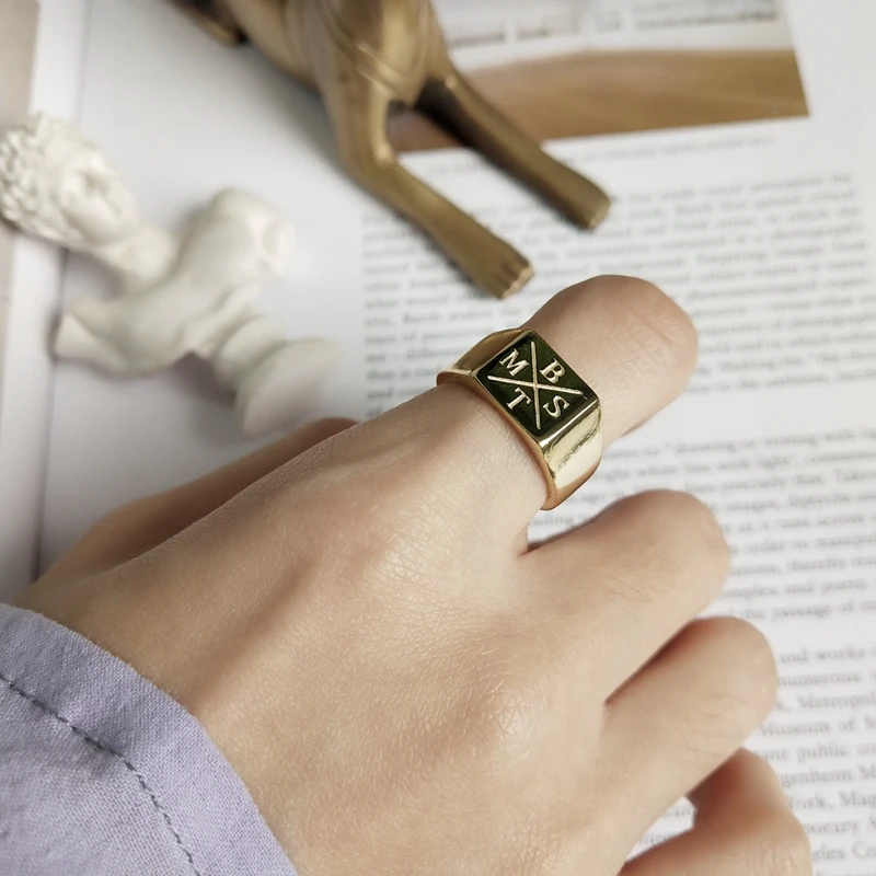 LouLeur 925 sterling silver letter square open rings gold creative cross letter simple wild rings for women fine jewelry gift
LouLeur 925 sterling silver letter square open rings gold creative cross letter simple wild rings for women fine jewelry gift