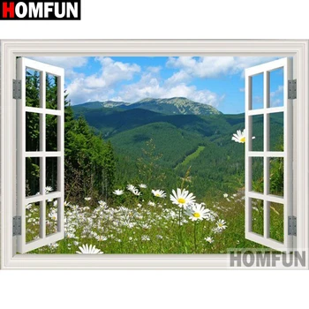 HOMFUN Full Square/Round Drill 5D DIY Diamond Painting "Window flower scenery" 3D Embroidery Cross Stitch 5D Home Decor A17138
HOMFUN Full Square/Round Drill 5D DIY Diamond Painting "Window flower scenery" 3D Embroidery Cross Stitch 5D Home Decor A17138