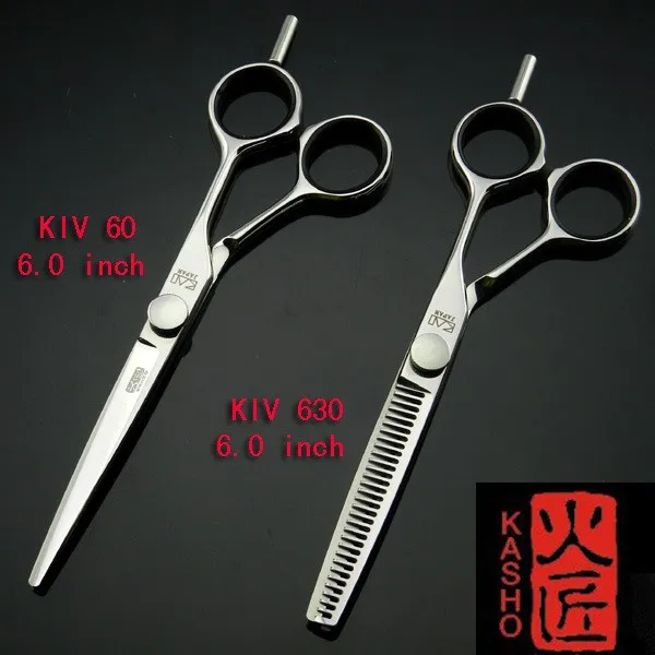 Professional "Kasho" JP440C Stainless Steel, 6.0" Shear KIV60+6.0" 32T KIV630 Thinner Hair Salon Cutting Scissors Set
Professional "Kasho" JP440C Stainless Steel, 6.0" Shear KIV60+6.0" 32T KIV630 Thinner Hair Salon Cutting Scissors Set