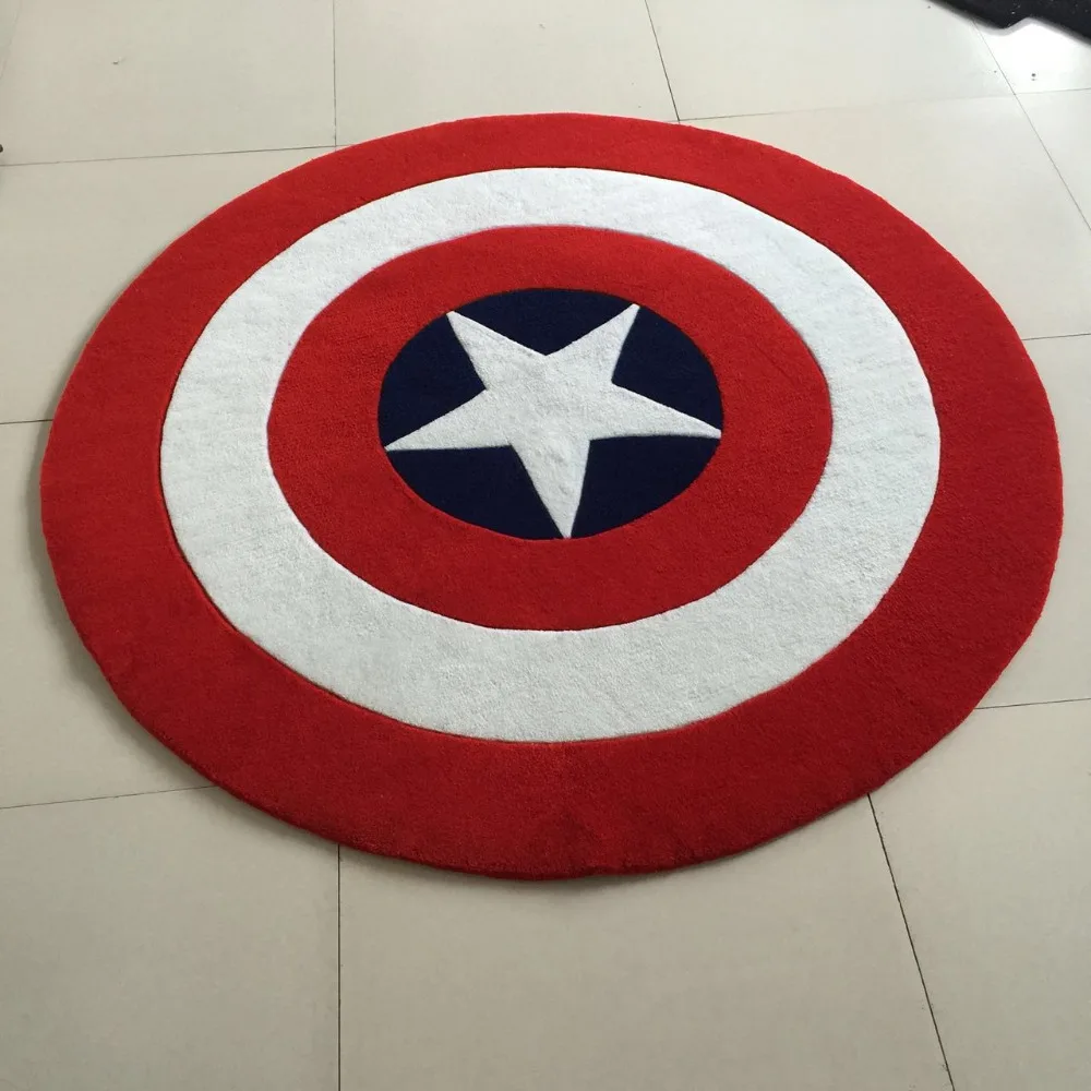 Captain America Shield Carpet Cartoon Children Livingroom Hallway Mat Sofa Circle Computer Cushion Rug Pad Thick Acrylic
Captain America Shield Carpet Cartoon Children Livingroom Hallway Mat Sofa Circle Computer Cushion Rug Pad Thick Acrylic