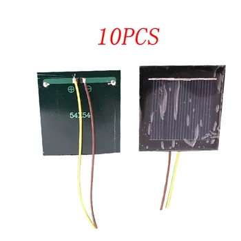 10PCS Solar Panel 54x54mm Mini Motor System Board 2V 130MA 0.26W with 150mm Wire DIY Toy Accessories for RC Car/Boat Model
10PCS Solar Panel 54x54mm Mini Motor System Board 2V 130MA 0.26W with 150mm Wire DIY Toy Accessories for RC Car/Boat Model