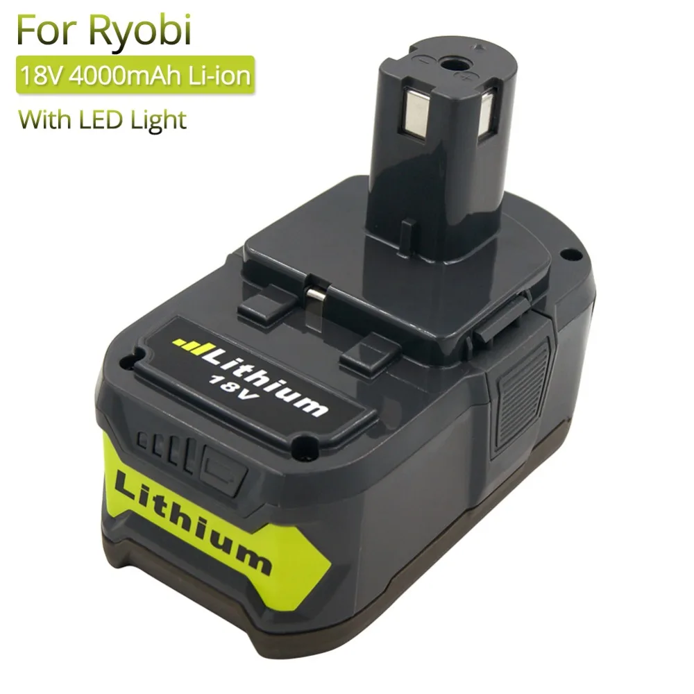 Cordless Drill Rechargeable Battery 4Ah Li-ion for Ryobi 18V Power Tools Replacement Battery RB18L40 RB18L50 P105 P107 P108 P100
Cordless Drill Rechargeable Battery 4Ah Li-ion for Ryobi 18V Power Tools Replacement Battery RB18L40 RB18L50 P105 P107 P108 P100