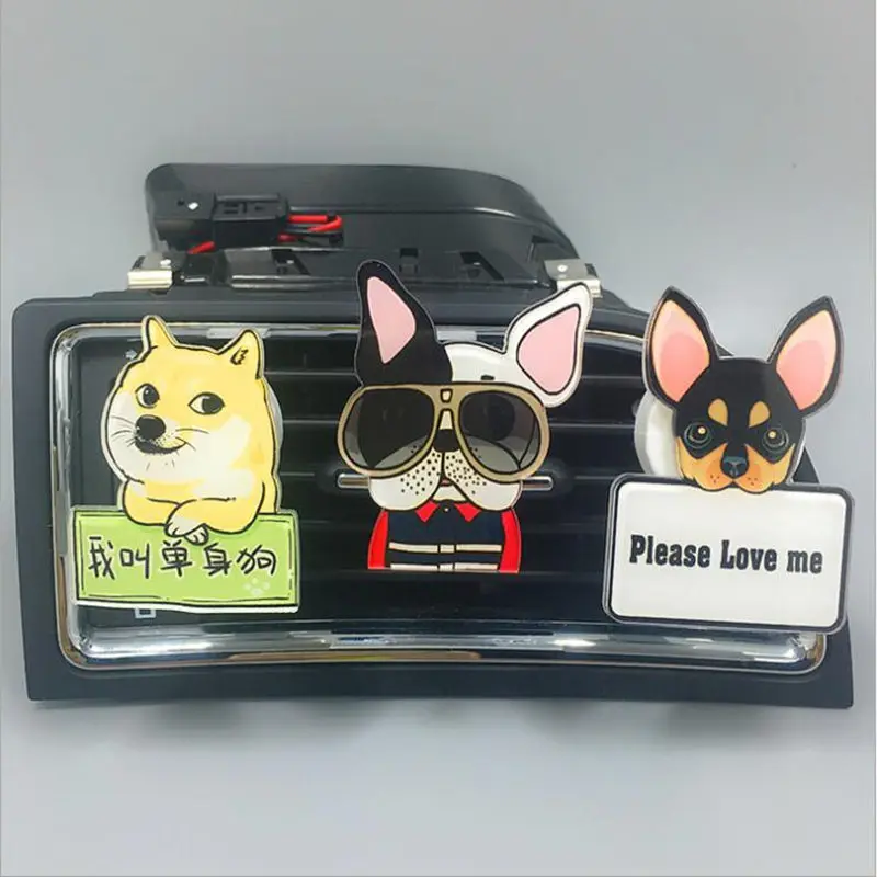 Car-styling Cute Dogs Shape Funny Air Freshener Car Air Vent Perfume Solid Fragrance Auto Decors High Quality
Car-styling Cute Dogs Shape Funny Air Freshener Car Air Vent Perfume Solid Fragrance Auto Decors High Quality