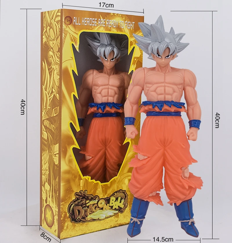 40cm Dragon Ball Z Goku Gokou Ultra Instinct Action Figure Toy Doll Brinquedos Figurals Decoration Collection DBZ UI Model Gift
40cm Dragon Ball Z Goku Gokou Ultra Instinct Action Figure Toy Doll Brinquedos Figurals Decoration Collection DBZ UI Model Gift