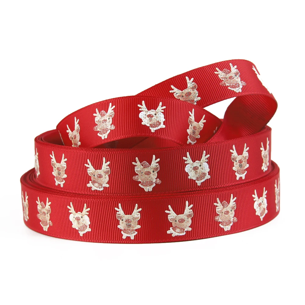 7/8" Christmas glitter deer series printed polyester ribbon, DIY handmade materials, wedding gift wrap,50Y3421
7/8" Christmas glitter deer series printed polyester ribbon, DIY handmade materials, wedding gift wrap,50Y3421