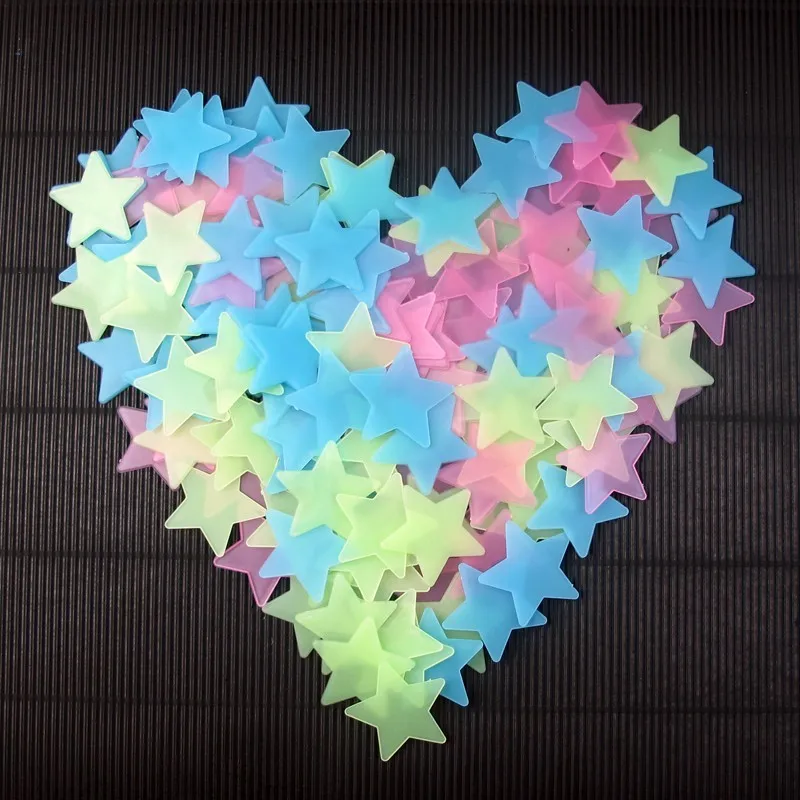 50PCS/bag 4.2cm Colorful Luminous Home Glow In The Dark Stars Wall Sticker Decal for Kids Baby Rooms Fluorescent Stickers Bigger
50PCS/bag 4.2cm Colorful Luminous Home Glow In The Dark Stars Wall Sticker Decal for Kids Baby Rooms Fluorescent Stickers Bigger