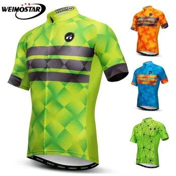 Men's Summer Cycling Jersey Short Sleeve Bicycle Jerseys MTB Maillot Ciclismo Road Bike Cycling Clothing Tops Green Blue Orange
Men's Summer Cycling Jersey Short Sleeve Bicycle Jerseys MTB Maillot Ciclismo Road Bike Cycling Clothing Tops Green Blue Orange