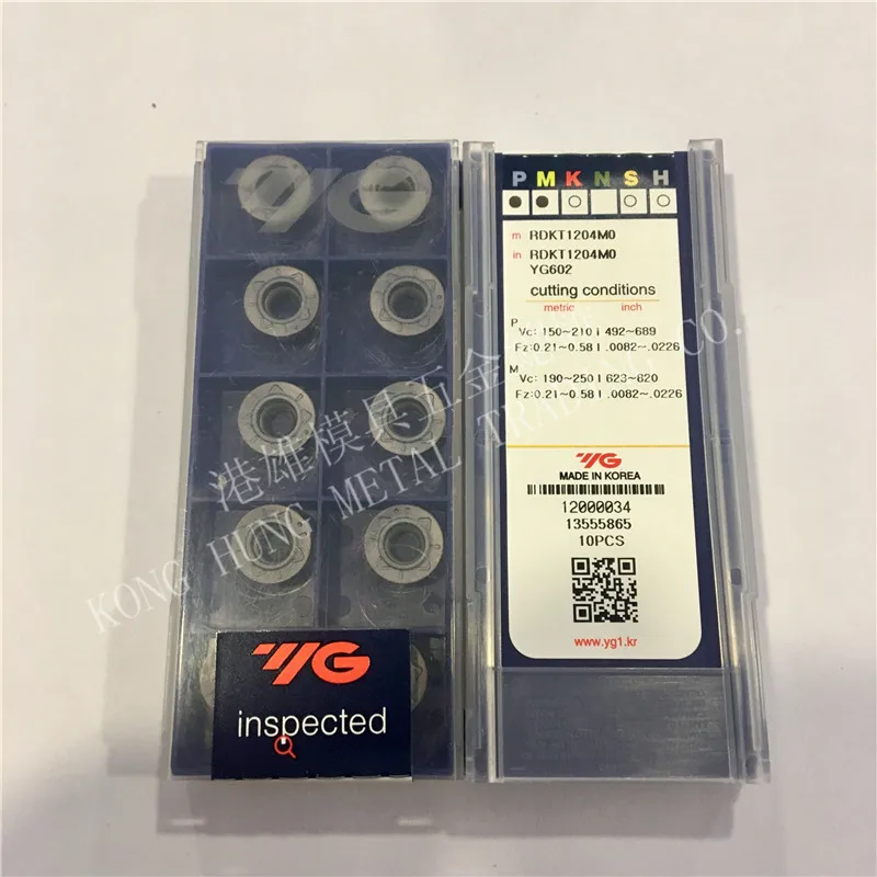 Free Shipping RDKT1204MO YG602 Original Korea YG Carbide Inserts Drilling Tool Lathe Tools 10/50/100Pcs/Lot
Free Shipping RDKT1204MO YG602 Original Korea YG Carbide Inserts Drilling Tool Lathe Tools 10/50/100Pcs/Lot