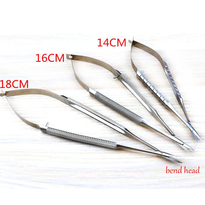 High quality stainless steel micro instrument 14/16/18CM bend head ophthalmic instrument micro scissors corneal scissors
High quality stainless steel micro instrument 14/16/18CM bend head ophthalmic instrument micro scissors corneal scissors