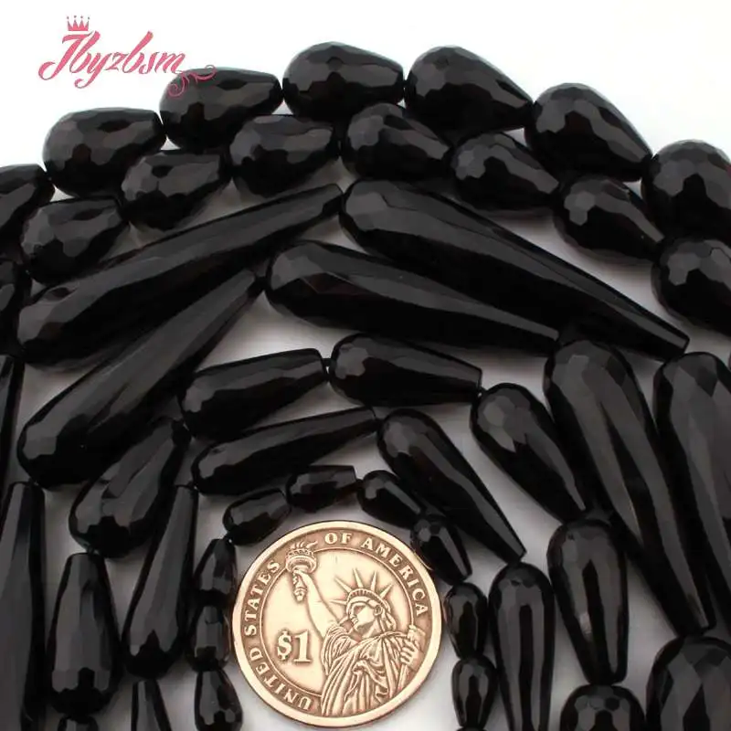 Faceted Drop Beads Black Agates Onyx Natural Stone Loose Bead For DIY Women Necklace Bracelet Earring Jewelry Making Strand 15"
Faceted Drop Beads Black Agates Onyx Natural Stone Loose Bead For DIY Women Necklace Bracelet Earring Jewelry Making Strand 15"