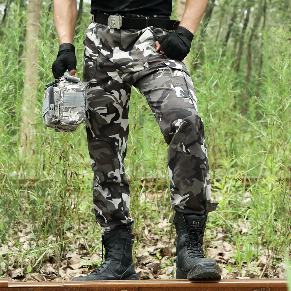 

Camouflage Pants Military Cargo Pants Men Army Work Pantalones Combat SWAT Tactical Pants Camo Overalls Jogger Casual Trouser