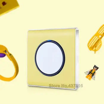 High Quality Colorful Yellow Click Switch,1Gang 1Way/ 2Way, LED Nightlight Pressure Switch Light Wall Switch Push Button Switch
High Quality Colorful Yellow Click Switch,1Gang 1Way/ 2Way, LED Nightlight Pressure Switch Light Wall Switch Push Button Switch