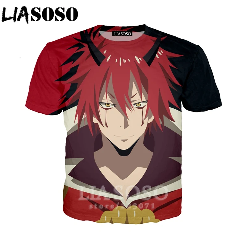 LIASOSO Summer Men Women 3D Print Anime JThat Time I Got Reincarnated as a Slime T Shirt Short Sleeve Sweatshirt Pullover B076
LIASOSO Summer Men Women 3D Print Anime JThat Time I Got Reincarnated as a Slime T Shirt Short Sleeve Sweatshirt Pullover B076