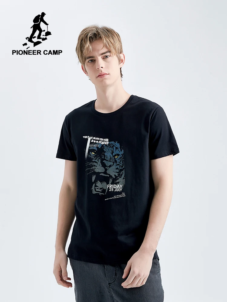 Pioneer Camp Lion Printed Funny T Shirt Men Short Sleeve Casual 100% Cotton Men T-shirt Summer Fashion Male Top&Tees ADT906235
Pioneer Camp Lion Printed Funny T Shirt Men Short Sleeve Casual 100% Cotton Men T-shirt Summer Fashion Male Top&Tees ADT906235