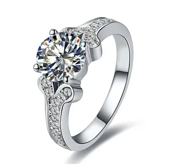 2 Carat Real Solid 18K White Gold Genuine Diamond Au750 Gold Women Wedding Ring Jewelry Free Replacement For All Life
2 Carat Real Solid 18K White Gold Genuine Diamond Au750 Gold Women Wedding Ring Jewelry Free Replacement For All Life