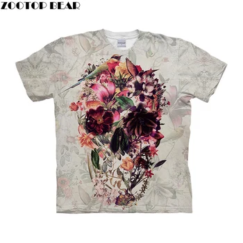 Newest Aimal Flower Skull by ALI Artist Men Tshirts 3D Prints tshirt Brand Casual Short Tees Tops Clothing Drop Ship ZOOTOP BEAR
Newest Aimal Flower Skull by ALI Artist Men Tshirts 3D Prints tshirt Brand Casual Short Tees Tops Clothing Drop Ship ZOOTOP BEAR