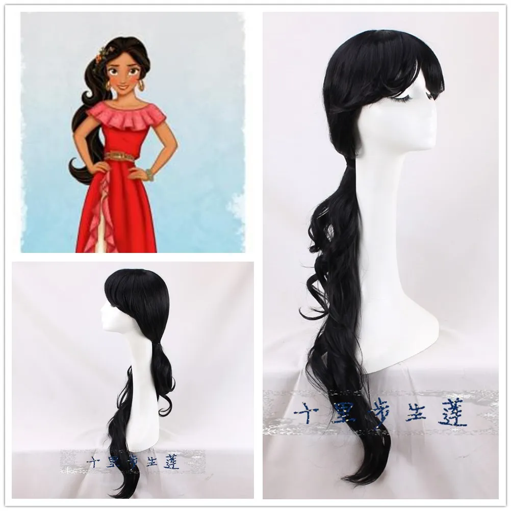 The Princess Elena of Avalor cosplay wig Women Elena black long hair wig costumes
The Princess Elena of Avalor cosplay wig Women Elena black long hair wig costumes