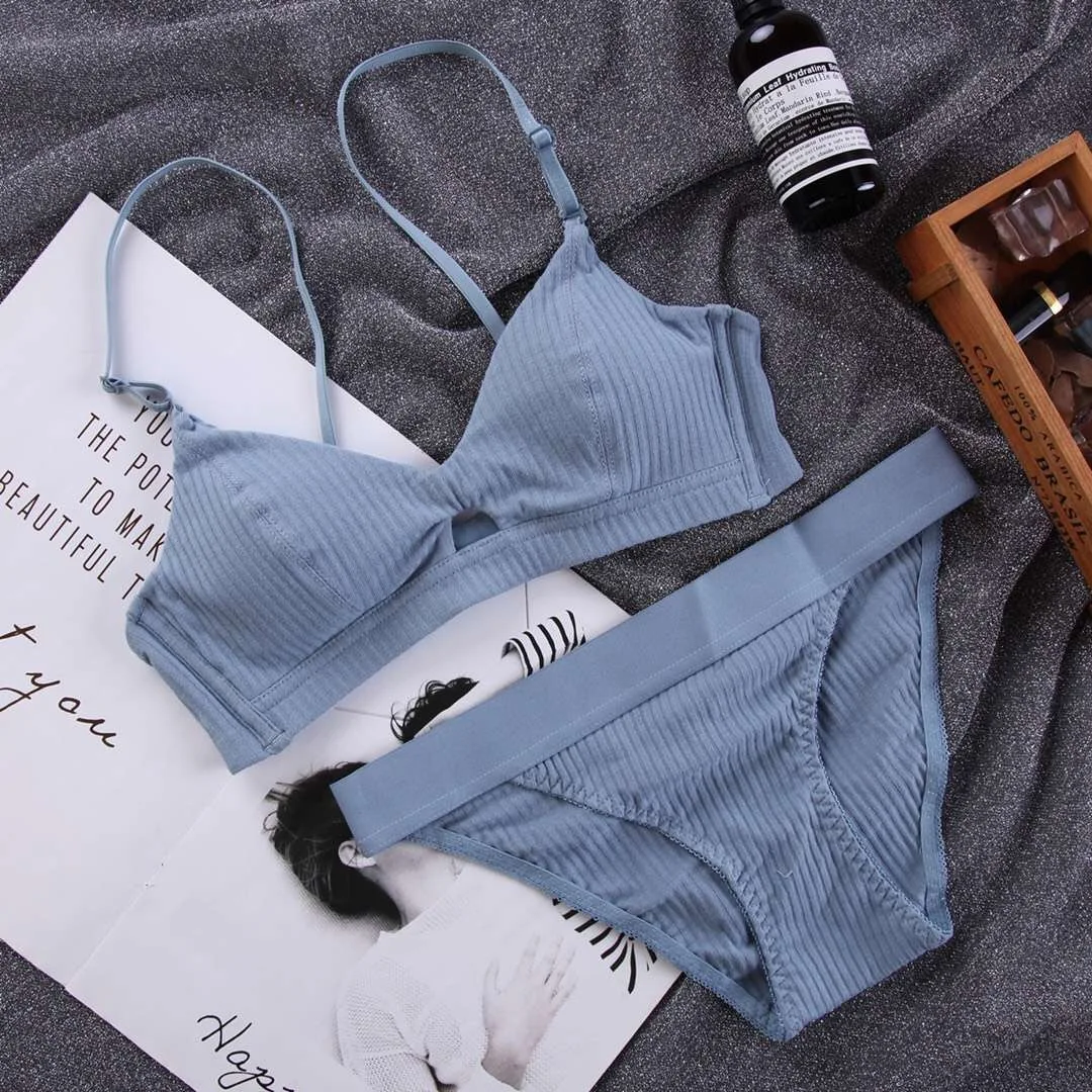 Cotton Underwear Set Fashion Striped Bra Set Noble Girl Lingerie Set Push Up Bra Sexy Bra and Panty Sets
Cotton Underwear Set Fashion Striped Bra Set Noble Girl Lingerie Set Push Up Bra Sexy Bra and Panty Sets