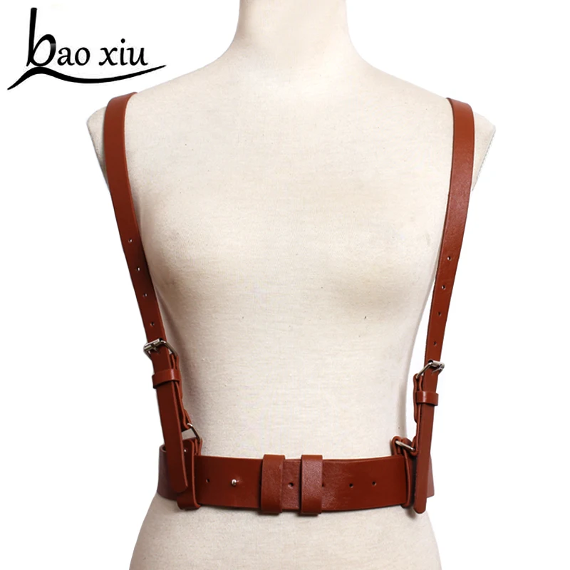 2019 hot sell metal strap Leather Harness Body Waist Belt Straps Adjustable sexy Buckle Garter Belt leather Suspenders accessori
2019 hot sell metal strap Leather Harness Body Waist Belt Straps Adjustable sexy Buckle Garter Belt leather Suspenders accessori