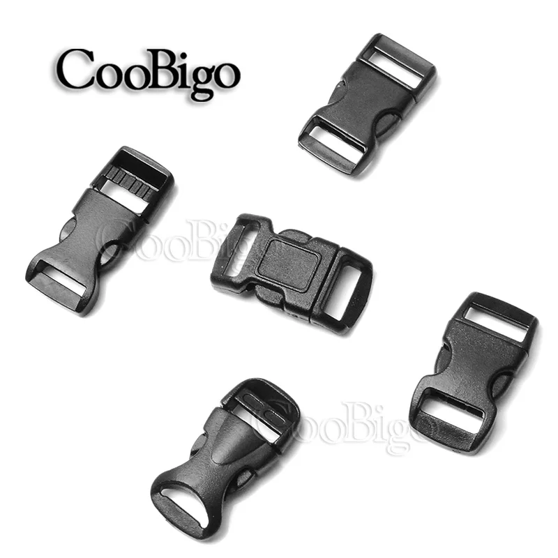 10pcs Side Release 3/8" Webbing Buckle For Parachute 550 Cord Paracord Bracelet Dog Collar Strap Outdoor Backpack Bag Parts
10pcs Side Release 3/8" Webbing Buckle For Parachute 550 Cord Paracord Bracelet Dog Collar Strap Outdoor Backpack Bag Parts