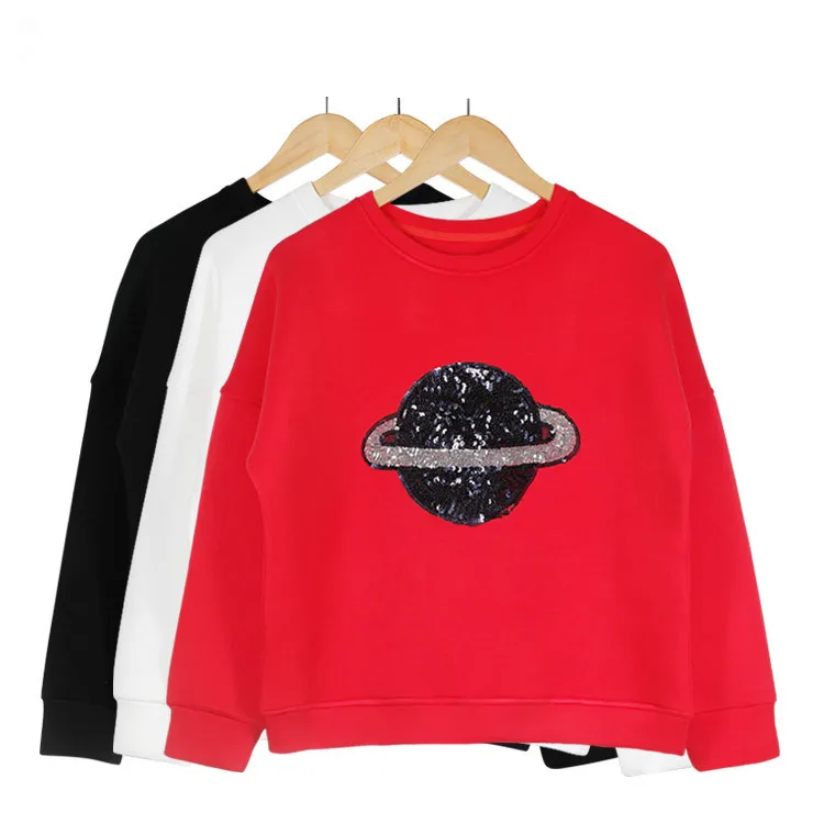 New arrival women's casual loose hoodies New 2019 spring autumn sequins sweatshirts A097
New arrival women's casual loose hoodies New 2019 spring autumn sequins sweatshirts A097